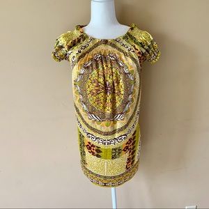 Classique One Size Large Yellow Orange Blouse